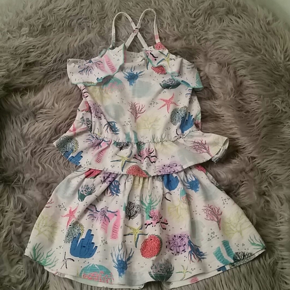 Cat&Jack sea life top&skirt w/attached shorts,4T - Picture 2 of 8